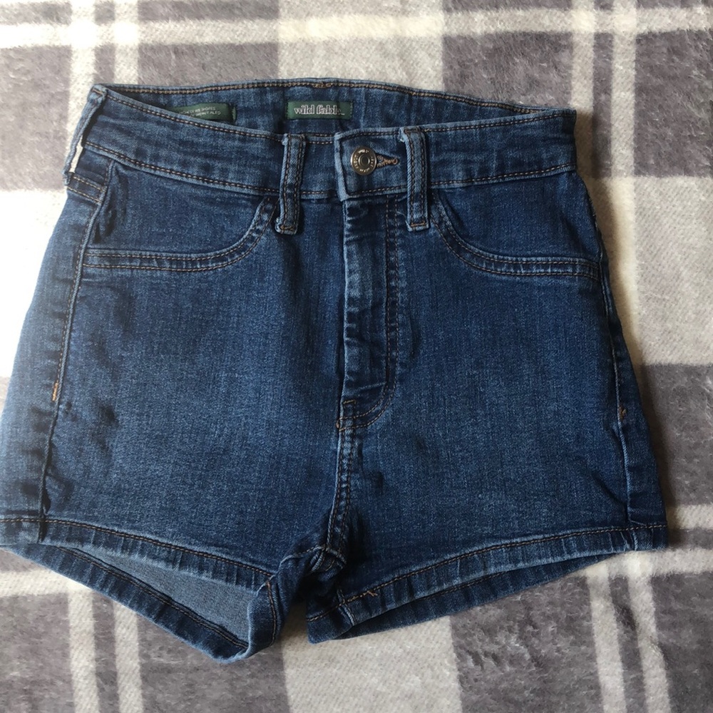 Wild fable high rise jean shorts